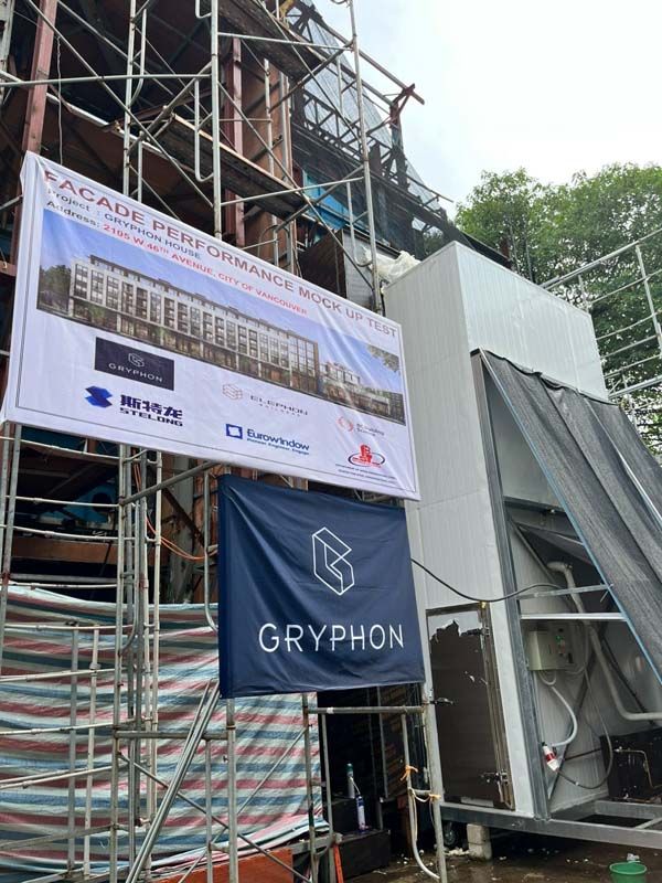 Thử nghiệm hệ mặt dựng nhôm kính dự án GRYPHON HOUSE